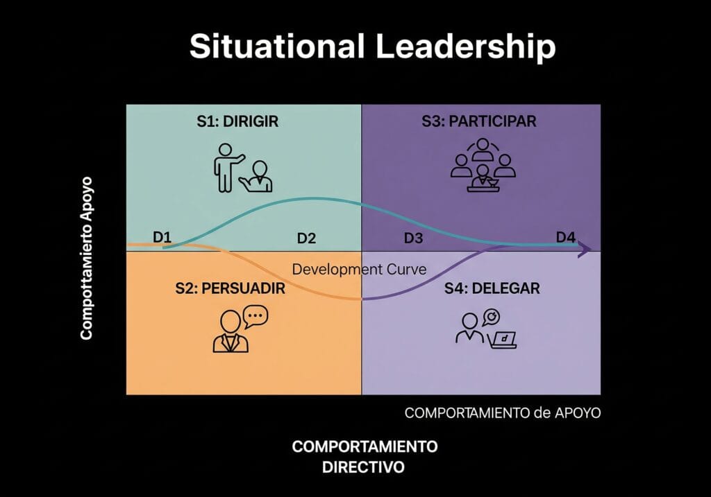 El Líder Camaleón: Adaptando tu Estilo a la Madurez de tu Equipo